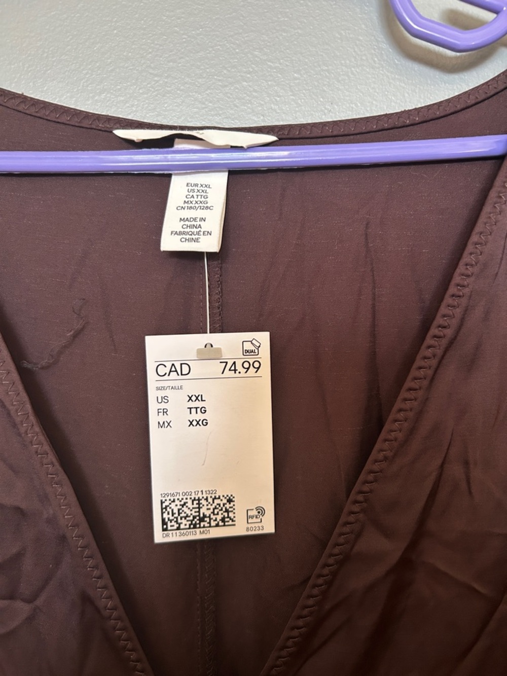 H&M Brown Sleeveless V-Neck Maxi Dress - Picture 2 of 2